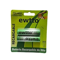 Baterías Recargables 18650 4.2v 3500mah Litio Ewtto Ew-18650